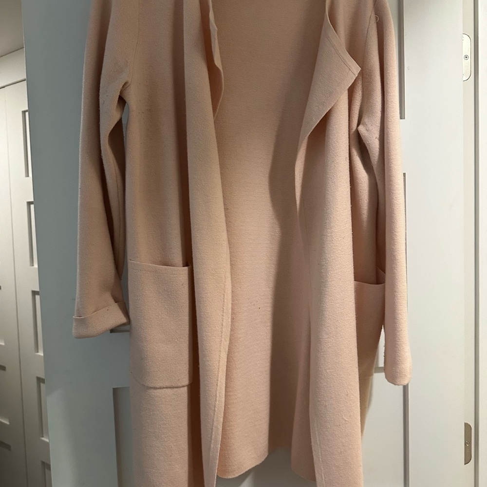 J. Crew Light Pink Cardigan/Blazer Sweater Elegant Knit
